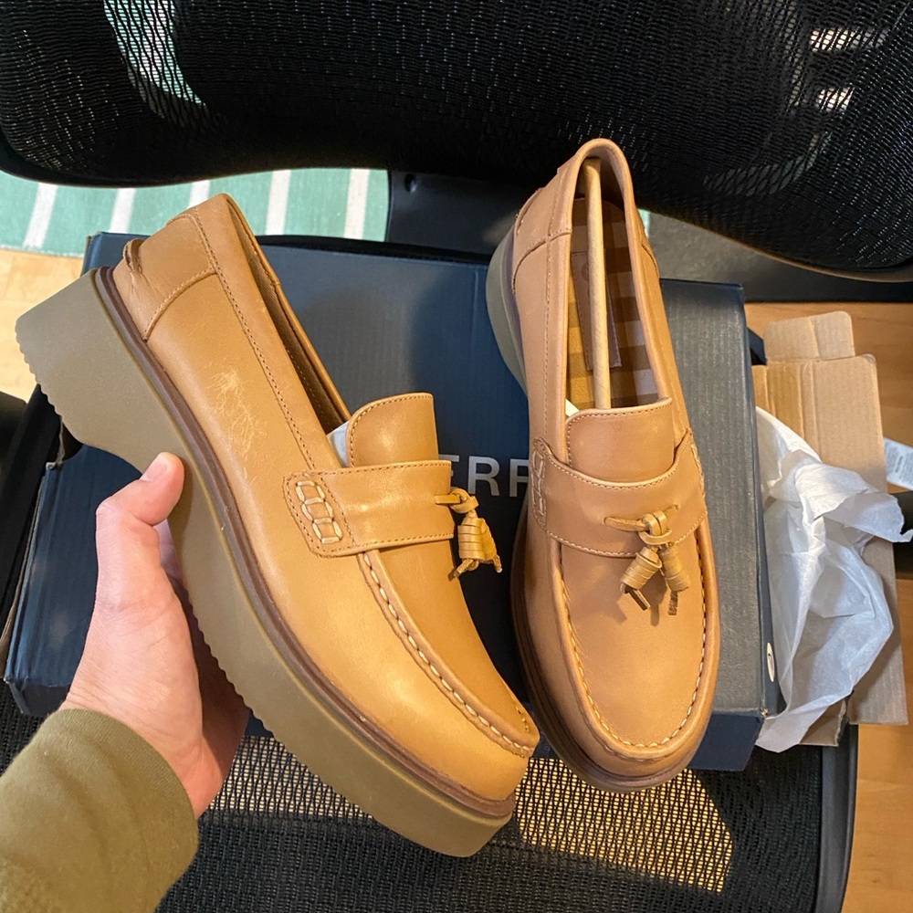 SPERRY Top Sider Leather Loafer Moccasin Shoes